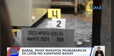 maliit na baril|Babae, patay nang pagbabarilin sa loob ng bahay sa Maynila.